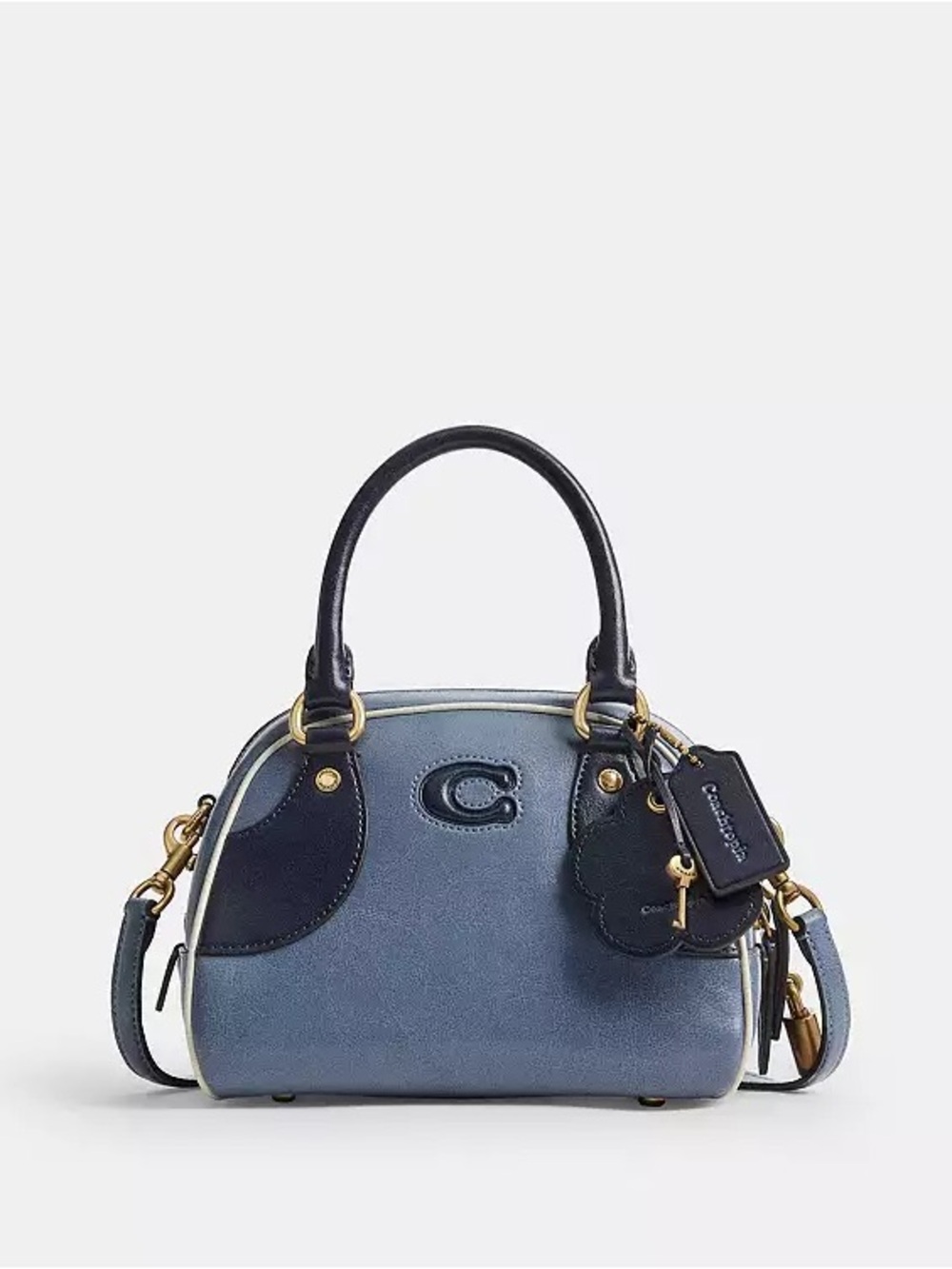 NWT Coachtopia Bowling Top Handle Bag Blue
